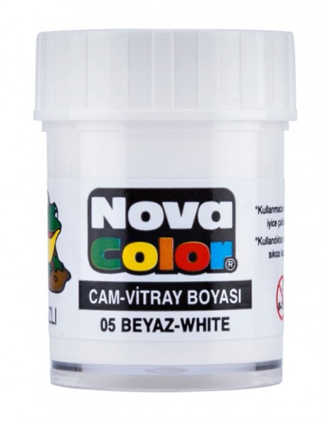 Nova Color Glass Paint 25ml White