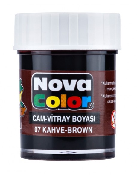 Nova Color Glass Paint 25ml Brown