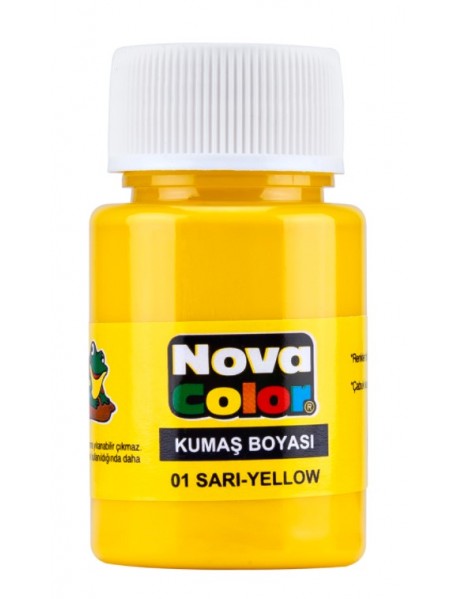 Nova Color Fabric/Textile Paint 30ml Yellow