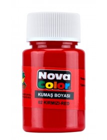 Nova Color Fabric/Textile Paint 30ml Red