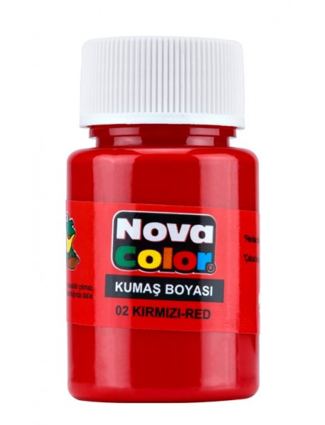 Nova Color Fabric/Textile Paint 30ml Red