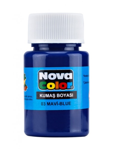 Nova Color Fabric/Textile Paint 30ml Blue