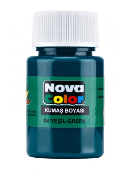 Nova Color Fabric/Textile Paint 30ml Green