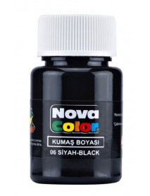 Nova Color Fabric/Textile Paint 30ml Black