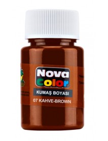 Nova Color Fabric/Textile Paint 30ml Brown