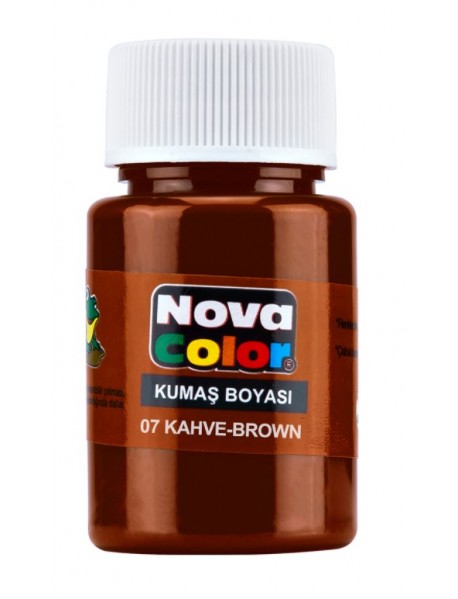 Nova Color Fabric/Textile Paint 30ml Brown