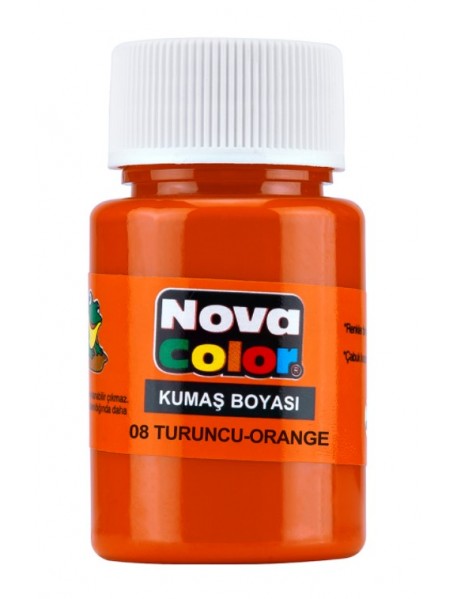 Nova Color Fabric/Textile Paint 30ml Orange