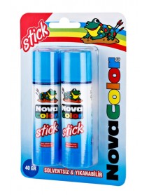 Nova Color Glue Stick 40gr Blister Set by 2