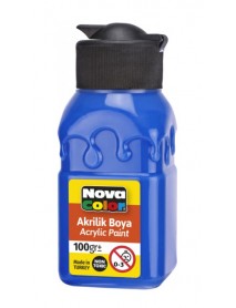 Nova Color Acrylic Paint Soft Patterned Bottle 100g Blue