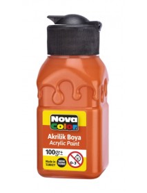 Nova Color Acrylic Paint Soft Patterned Bottle 100g Orange