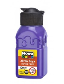 Nova Color Acrylic Paint Soft Patterned Bottle 100g Purple