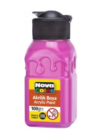 Nova Color Acrylic Paint Soft Patterned Bottle 100g Pink