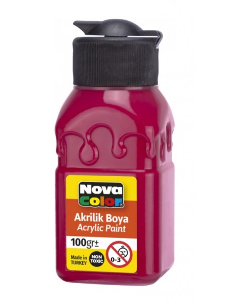 Nova Color Acrylic Paint Soft Patterned Bottle 100g Fire