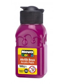 Nova Color Acrylic Paint Soft Patterned Bottle 100g Magenta