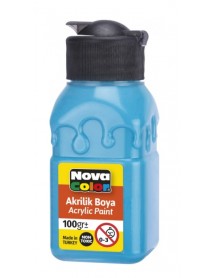 Nova Color Acrylic Paint Soft Patterned Bottle 100g Turquoise