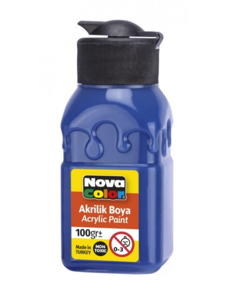 Nova Color Acrylic Paint Soft Patterned Bottle 100g Navy