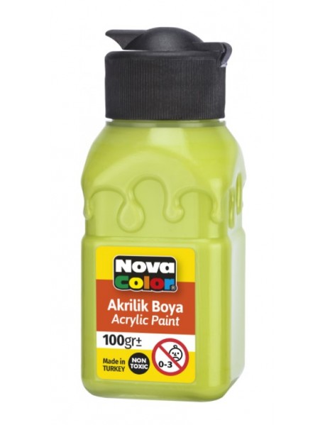 Nova Color Acrylic Paint Soft Patterned Bottle 100g Pistachio