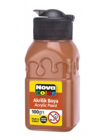 Nova Color Acrylic Paint Soft Patterned Bottle 100g Terracotta