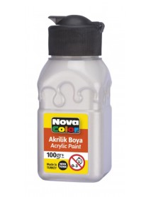 Nova Color Acrylic Paint Soft Patterned Bottle 100g Pearl