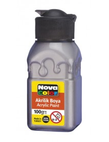 Nova Color Acrylic Paint Soft Patterned Bottle 100g Nardo Gray