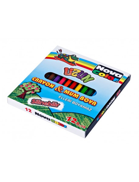 Nova Color Crayon 12 Colors Long