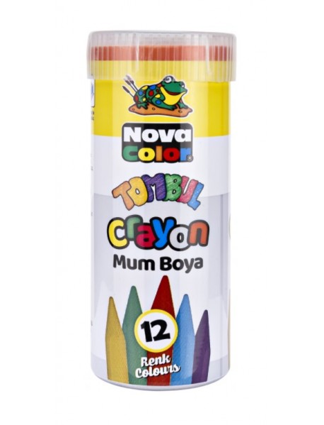 Nova Color Crayon 12 Colors Chubby Tube