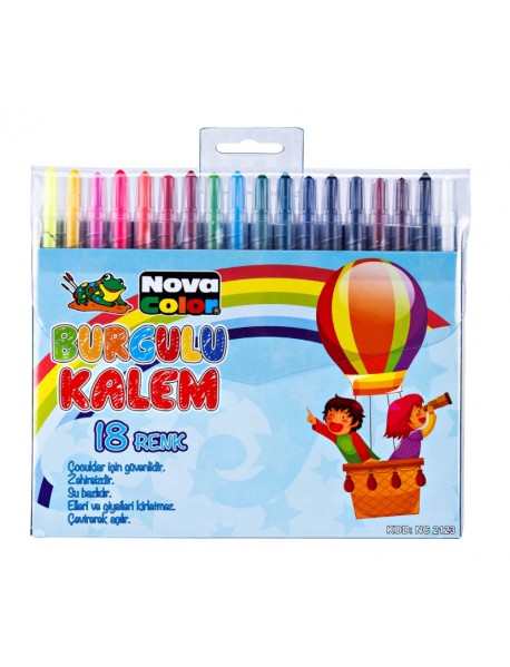 Nova Color Retractable Crayon 18 Colors