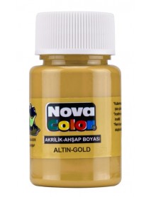 Nova Color Acrylic Paint 30ml Gold