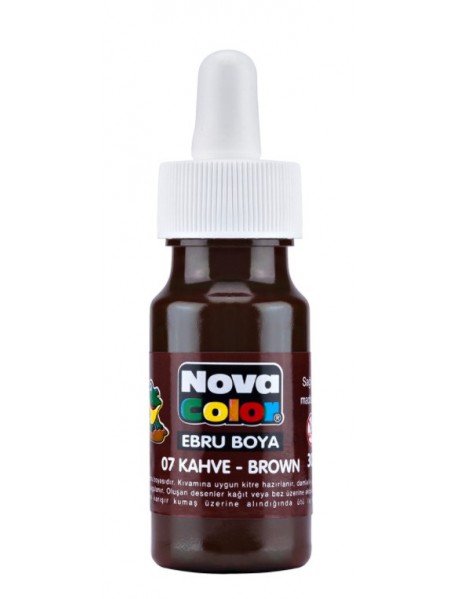 Nova Color Marbling Paint 30ml Brown