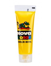 Nova Color Acrylic Paint Plastic Tube 75ml Yellow