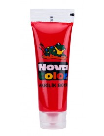 Nova Color Acrylic Paint Plastic Tube 75ml Red