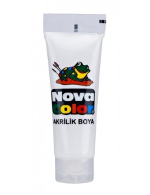 Nova Color Acrylic Paint Plastic Tube 75ml White