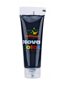 Nova Color Acrylic Paint Plastic Tube 75ml Black