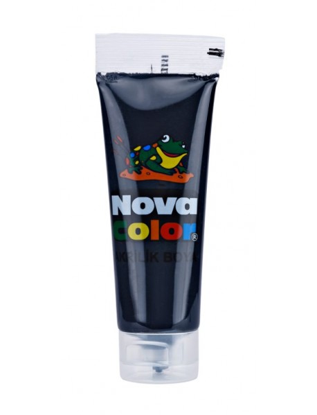 Nova Color Acrylic Paint Plastic Tube 75ml Black