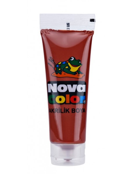 Nova Color Acrylic Paint Plastic Tube 75ml Brown