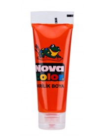 Nova Color Acrylic Paint Plastic Tube 75ml Orange