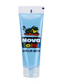 Nova Color Acrylic Paint Plastic Tube 75ml Light Blue