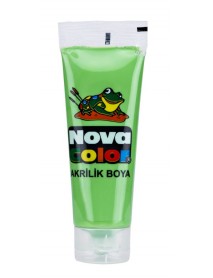 Nova Color Acrylic Paint Plastic Tube 75ml Light Green