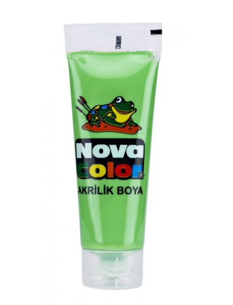 Nova Color Acrylic Paint Plastic Tube 75ml Light Green