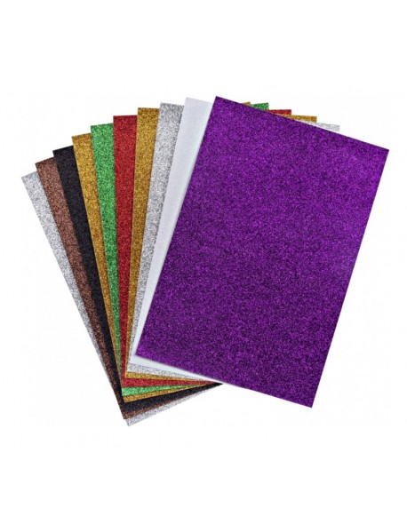 Nova Color Glitter Cardboard 50x70cm 10 Green