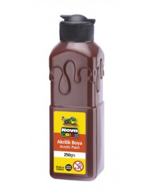 Nova Color Acrylic Paint Soft Patterned Bottle 250g Brown