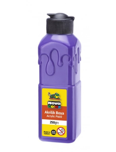 Nova Color Acrylic Paint Soft Patterned Bottle 250g Purple