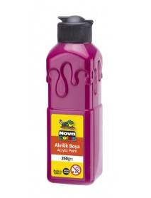 Nova Color Acrylic Paint Soft Patterned Bottle 250g Fuchsia