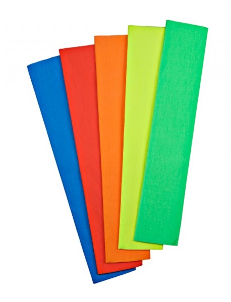 Nova Color Crepe Paper 50x200cm Neon Set 5 Colors