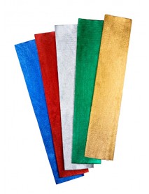 Nova Color Crepe Paper 50x200cm Metallic Set 5 Colors