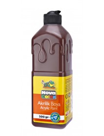 Nova Color Acrylic Paint Patterned Bottle 600g Brown