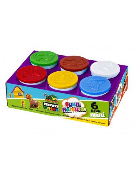 Nova Color Play Dough Mini 6x65gr