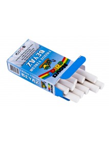 Nova Color Chalk Dustless White 10pcs