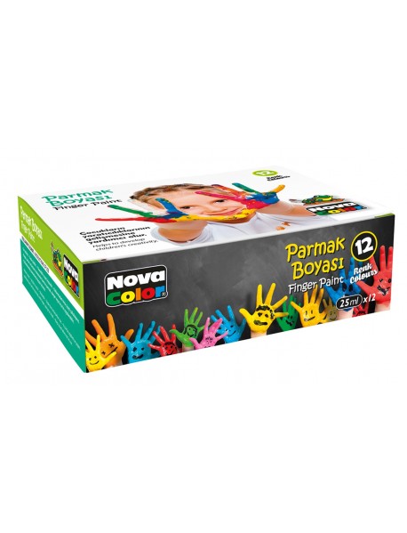 Nova Color Finger Paint 25ml 12 Colors