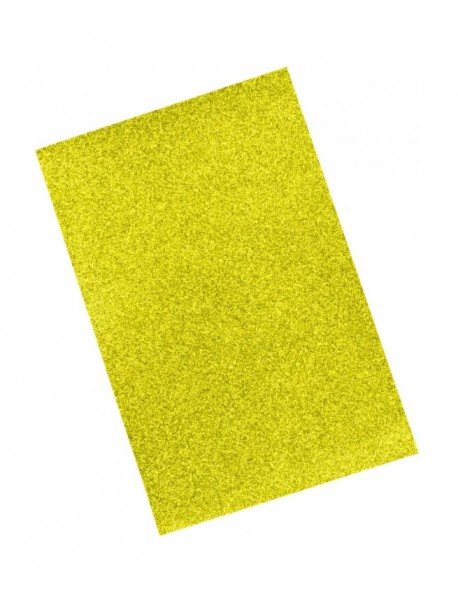 Nova Color Eva 50x70cm Glitter Self-Adhesive Set by 5 Yellow